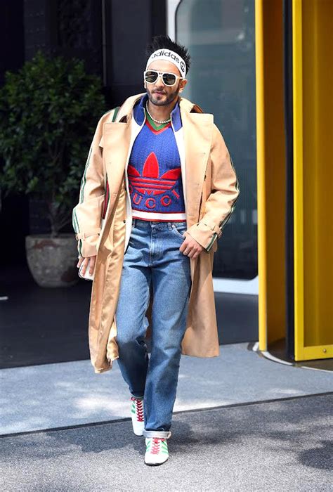 ranveer singh gucci adidas|adidas x gucci ranveer singh.